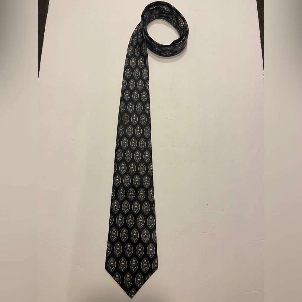 𝅺HENRY Grethel Men's Italian Silk Tie Necktie Menswear Design L: 58